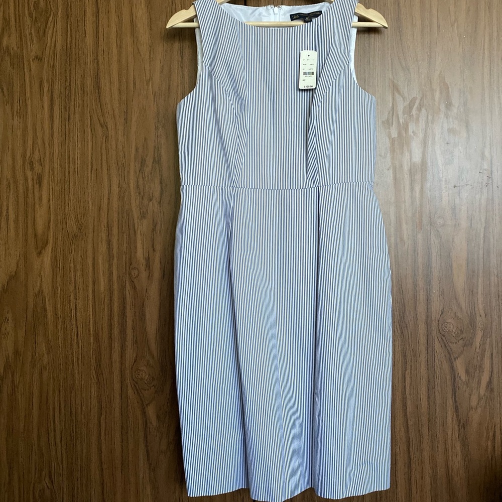 Brooks Brothers Seersucker Nautical Striped Dress